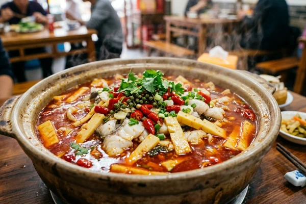 方竹笋泡椒鱼：酸辣开胃的川菜经典相关配图