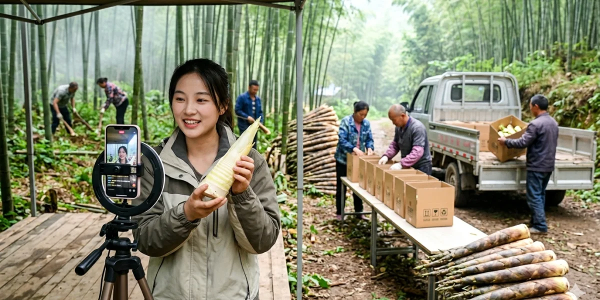 方竹笋直播基地建设：产地直发模式解析相关配图