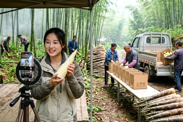 方竹笋直播基地建设：产地直发模式解析相关配图