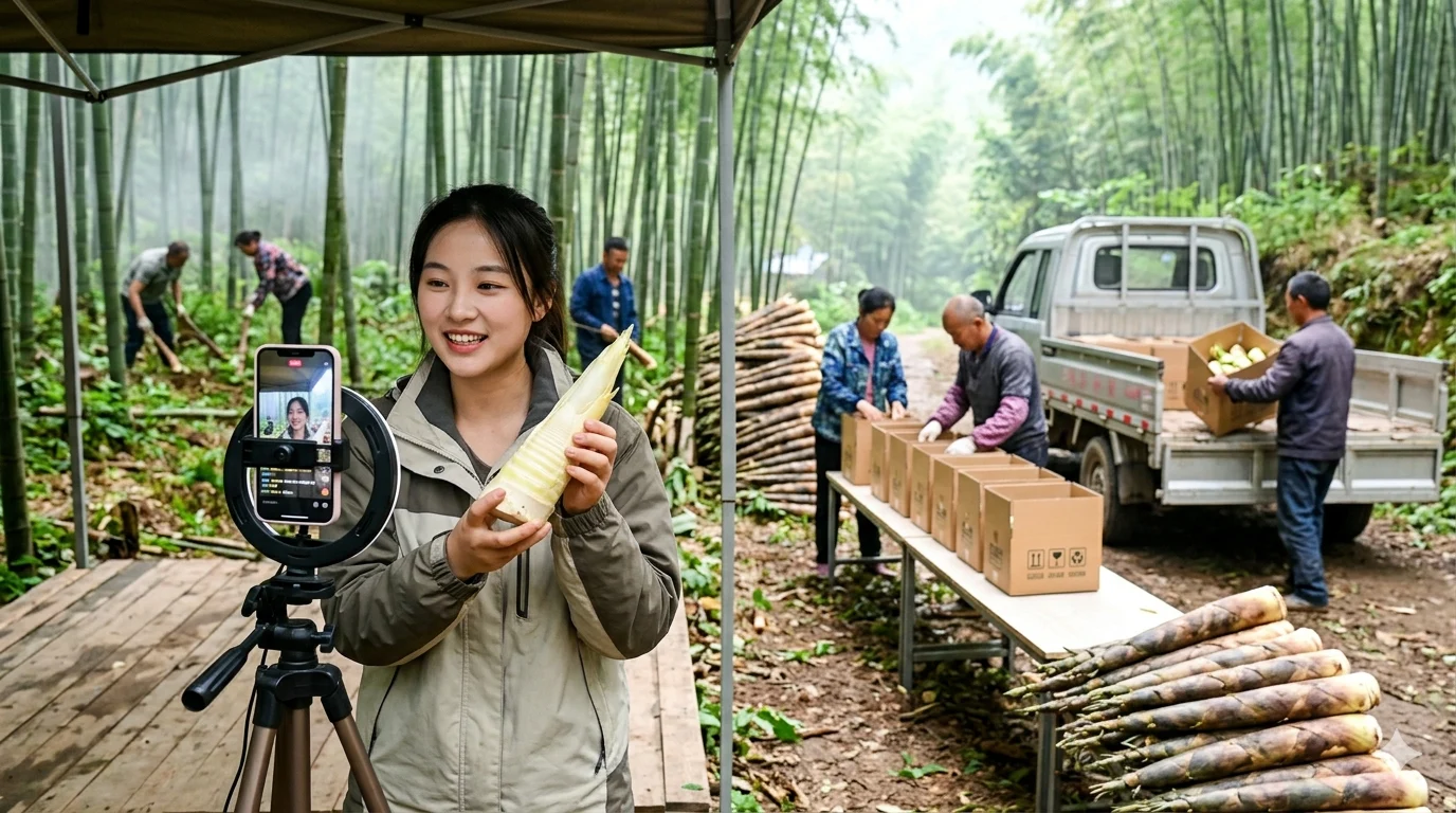 方竹笋直播基地建设：产地直发模式解析相关配图