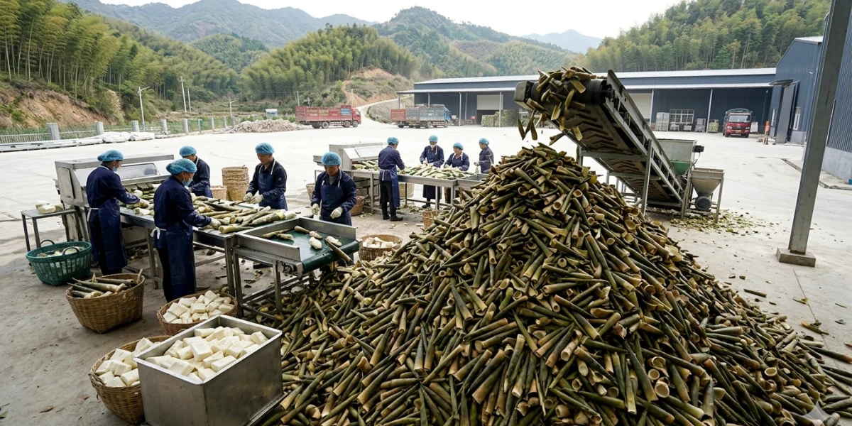 方竹笋深加工废弃物利用：笋壳变废为宝相关配图