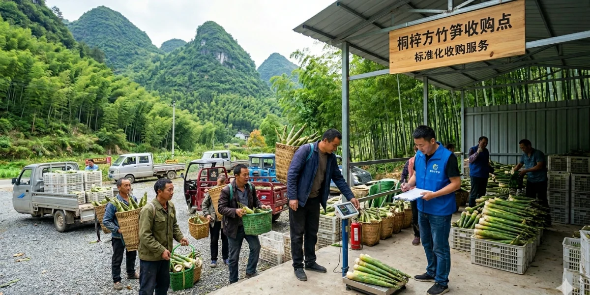 桐梓方竹笋收购站点布局优化相关配图
