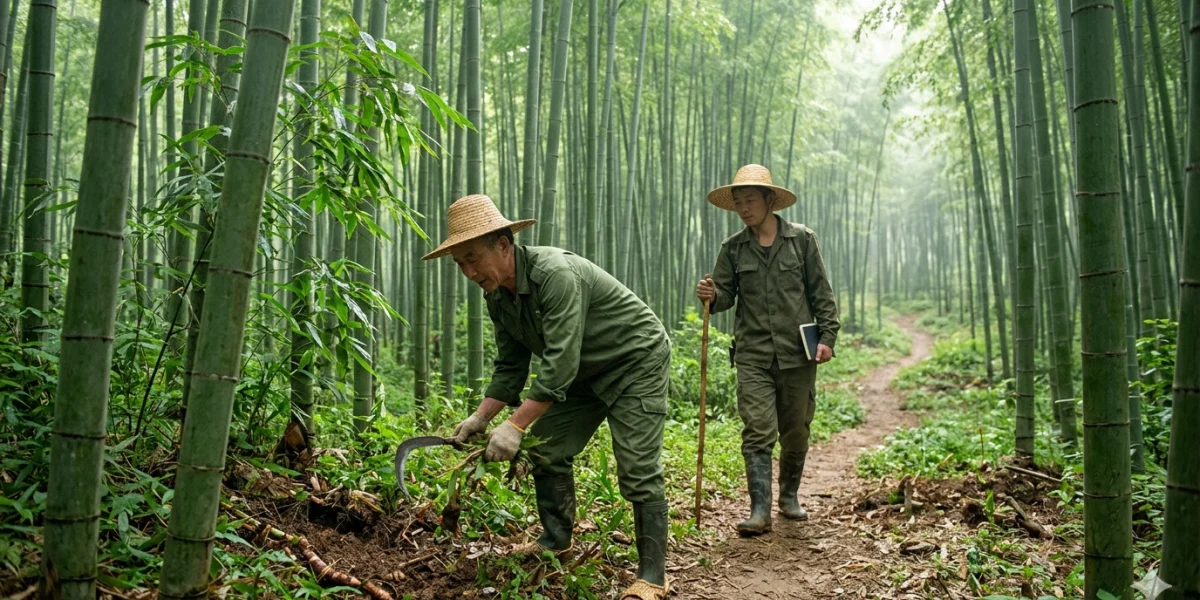 八月方竹林巡山记：静待秋笋破土而出相关配图