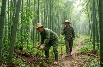 八月方竹林巡山记：静待秋笋破土而出相关配图