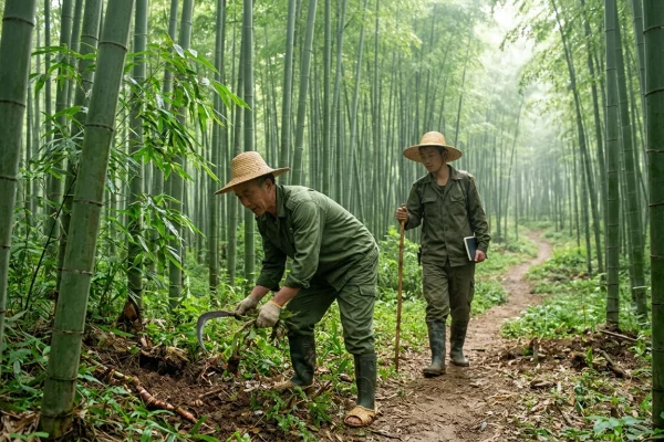 八月方竹林巡山记：静待秋笋破土而出相关配图