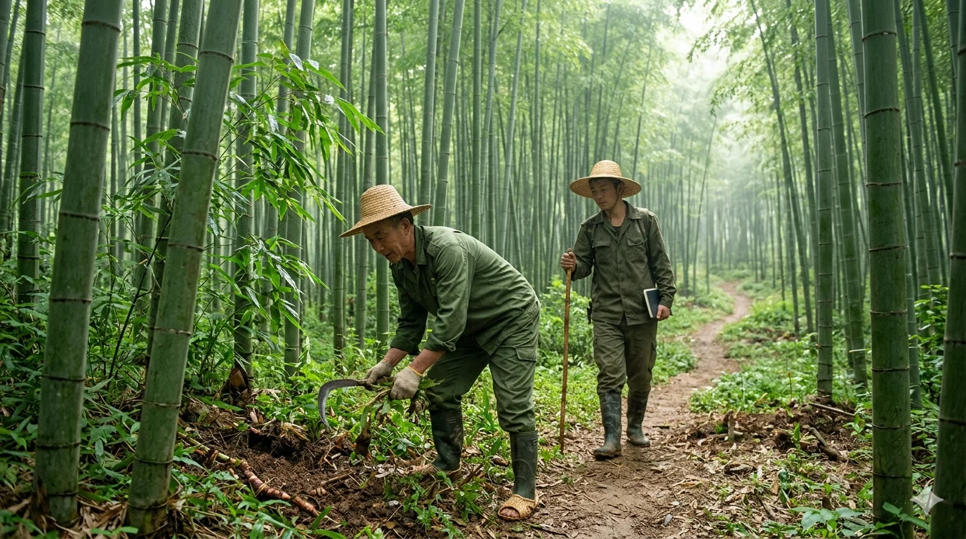 八月方竹林巡山记：静待秋笋破土而出相关配图