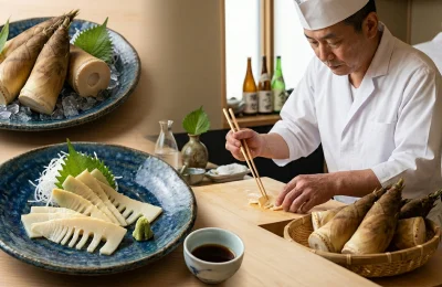 方竹笋刺身：日本料理师眼中的中国山珍相关配图