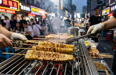 方竹笋烤串：烧烤摊上的新宠相关配图