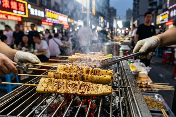 方竹笋烤串：烧烤摊上的新宠相关配图