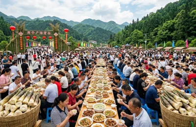 桐梓方竹笋节盛大开幕：万人品笋大会相关配图