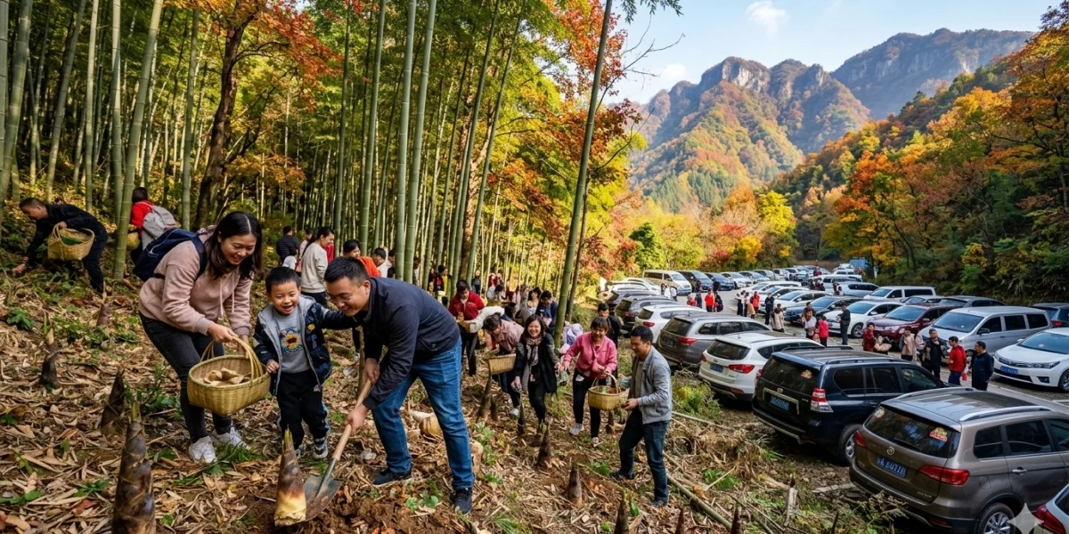 金佛山方竹笋自驾采摘游火爆相关配图