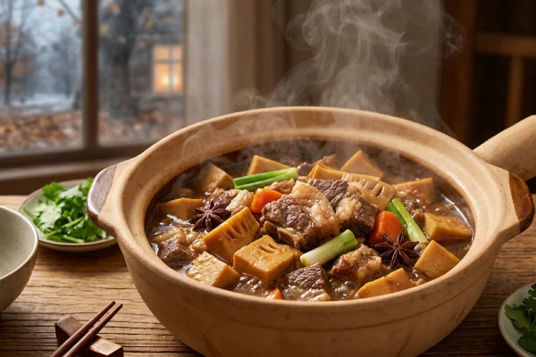 方竹笋炖牛腩：秋冬暖身硬菜相关配图