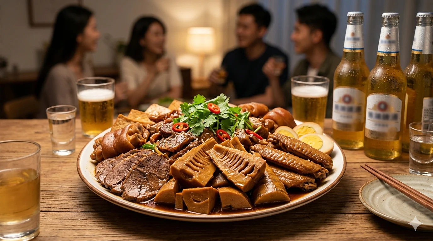 方竹笋卤味拼盘：下酒必备相关配图