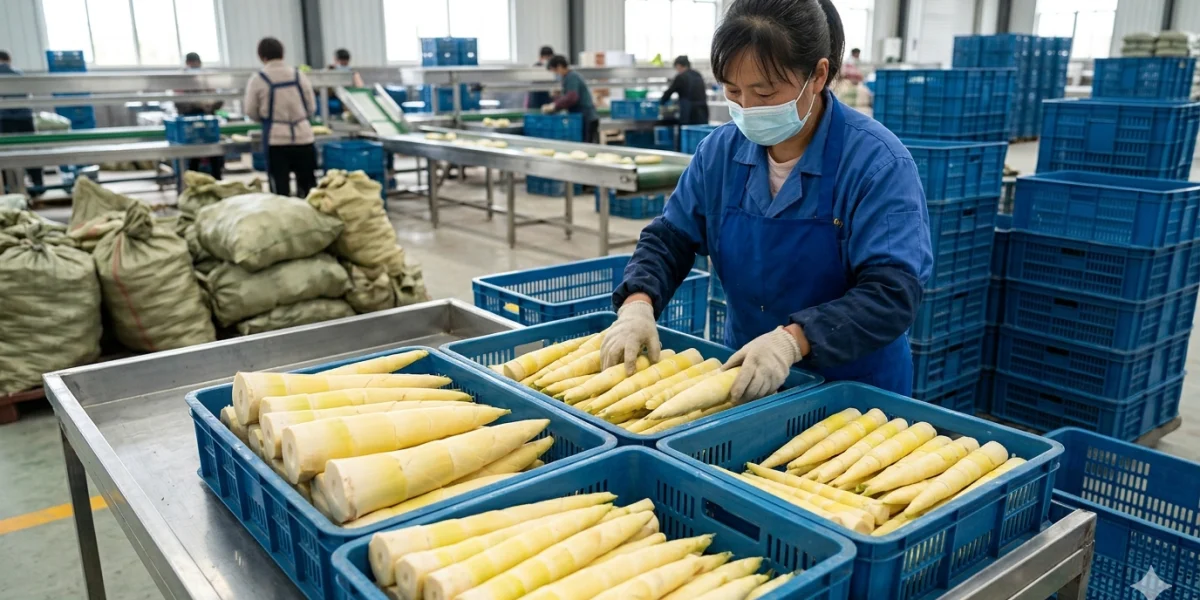 方竹笋标准化包装规格与重量分级相关配图
