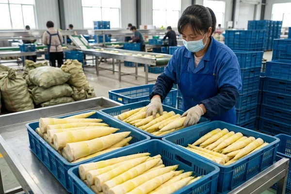 方竹笋标准化包装规格与重量分级相关配图